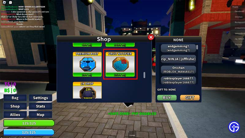 How To Get Devil Fruit In Roblox Fruit Warriors - Gamer Tweak