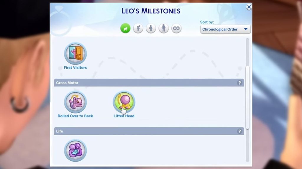 sims infant milestones