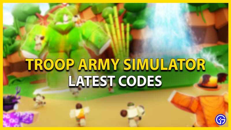troop army simulator codes