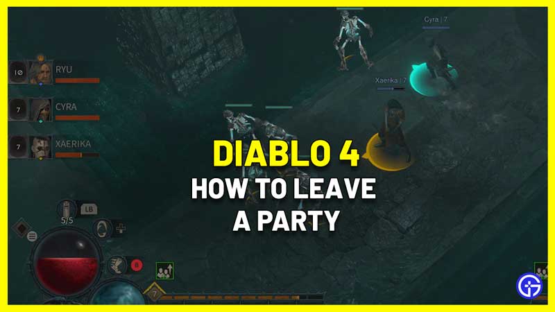 diablo 4 remove from party