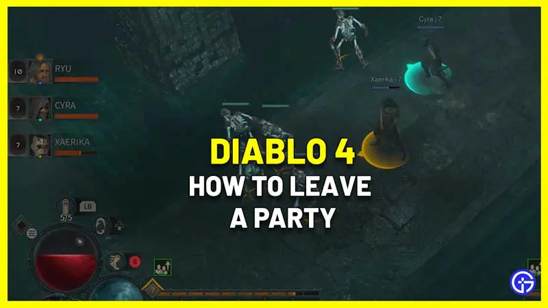 diablo 4 remove from party