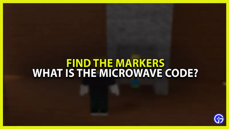 find the markers what is the microwave code