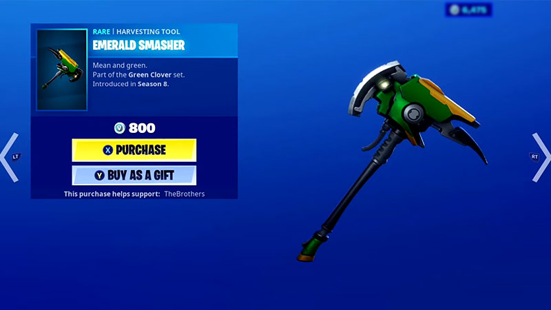 how to get the emerald axe in fortnite