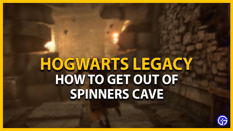 hogwarts legacy get out spinners cave