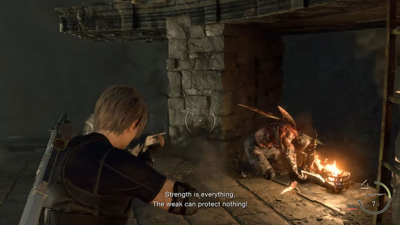 How to beat Krauser in Resident Evil 4, Krauser boss strategy