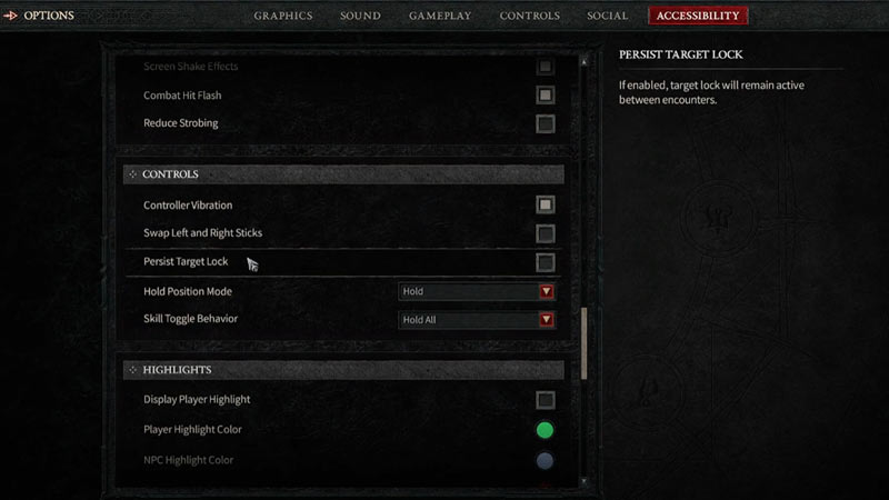 how to enable auto targeting in diablo 4