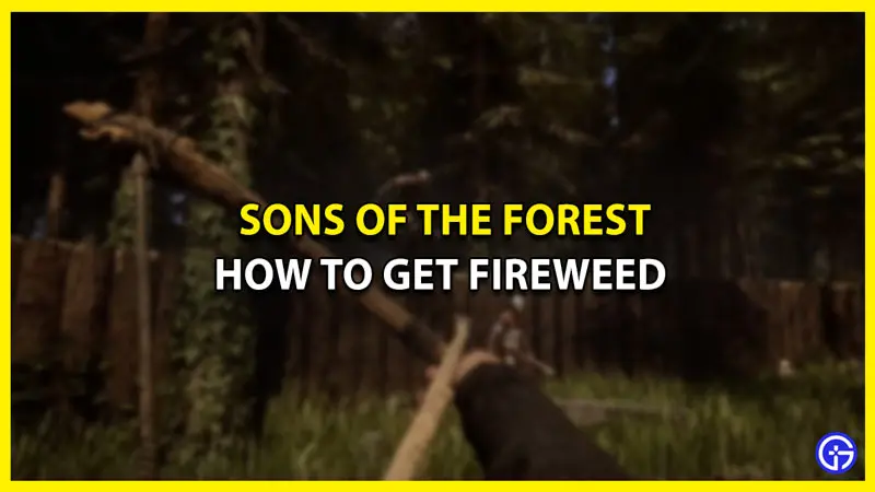 how to get fireweed in sons of the forest