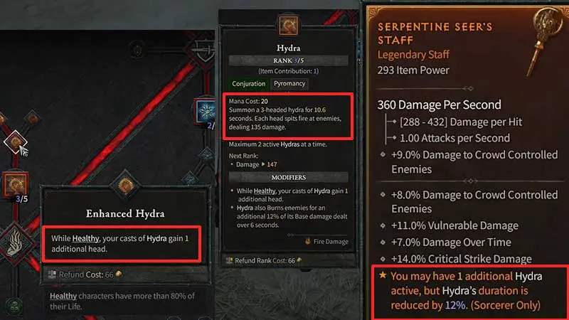 how to get hydra summon conjuration diablo 4