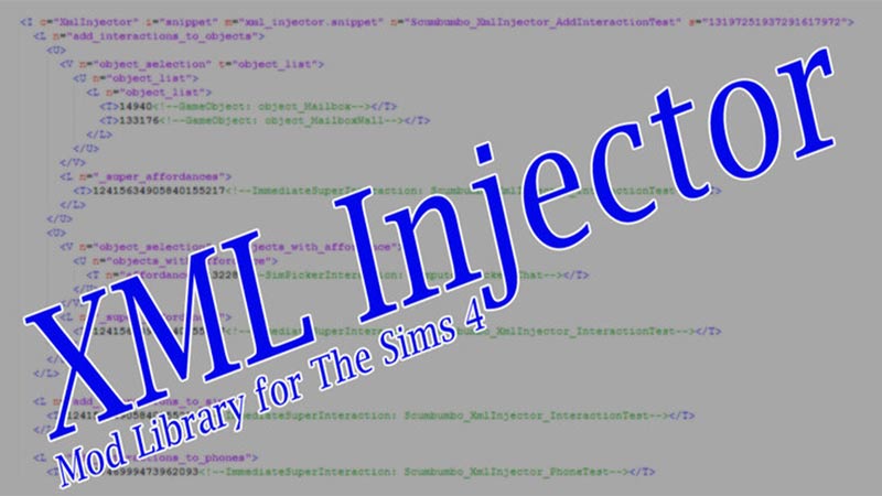 what is xml injector for sims 4