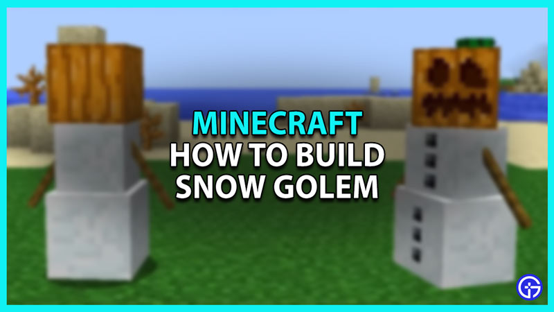 How to build a Snow Golem in Minecraft