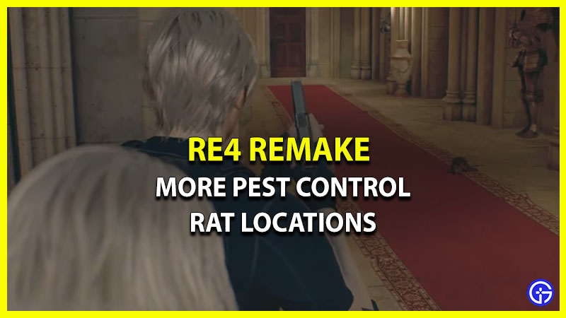 more pest control rat resident evil 4 remake