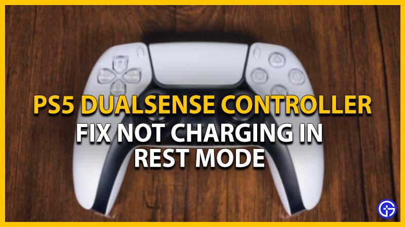 ps5 controller not charging rest mode