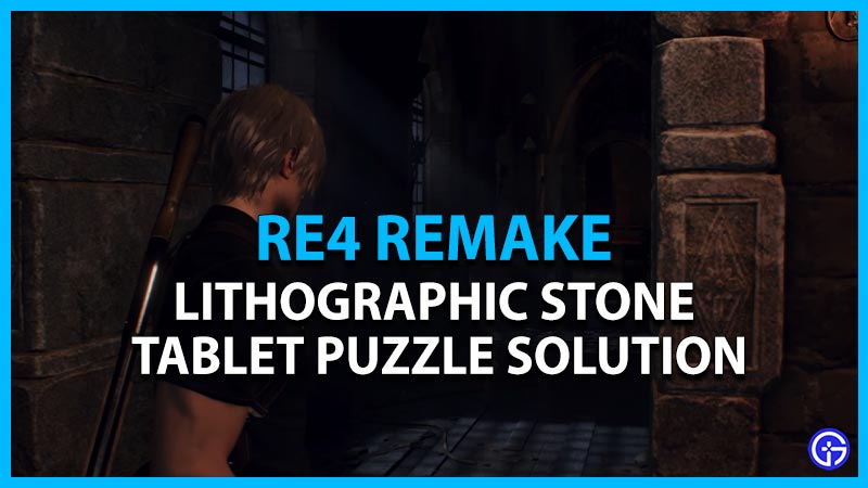 solve resident evil 4 remake lithographic stone tablet puzzle