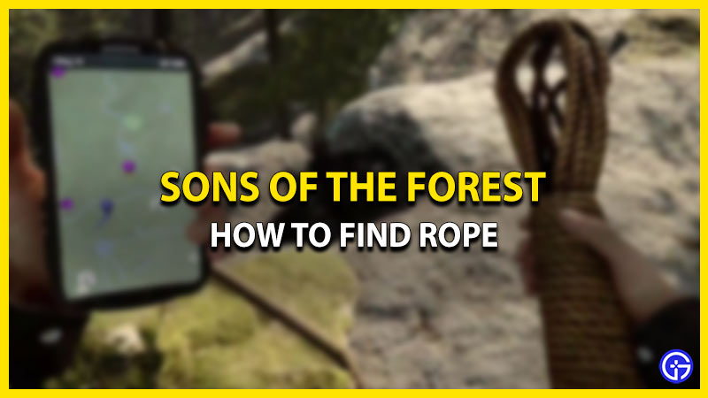 how to find sons of the forest rope