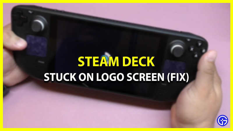 steam deck stuck on logo
