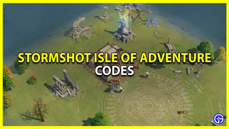 gift codes for stormshot isle of adventure