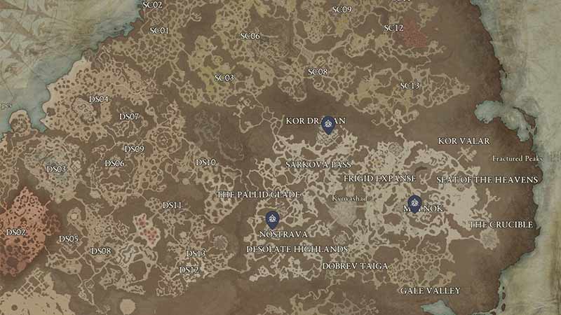 strongholds location diablo 4 
