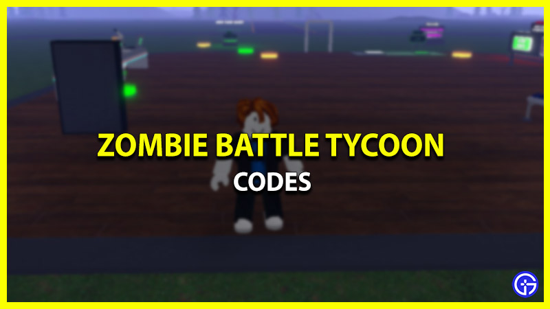 Roblox: Zombie Battle Tycoon Codes (November 2023)