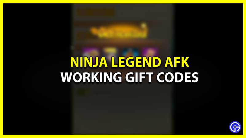All Working Ninja Legend AFK Codes