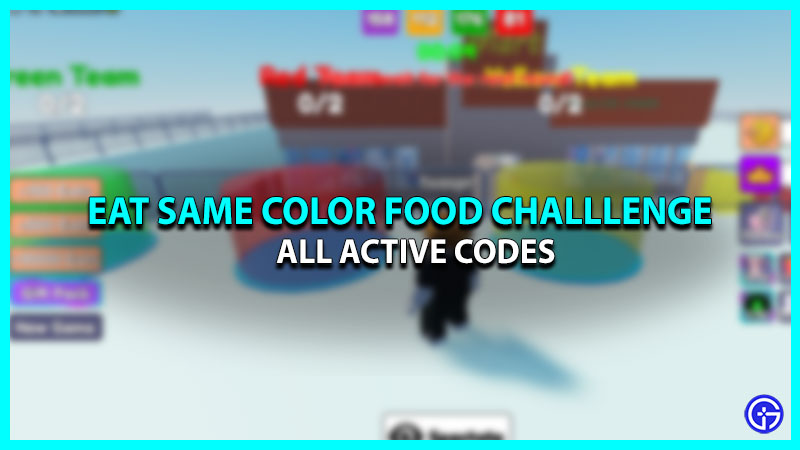 Eat Same Color Food Challenge Codes