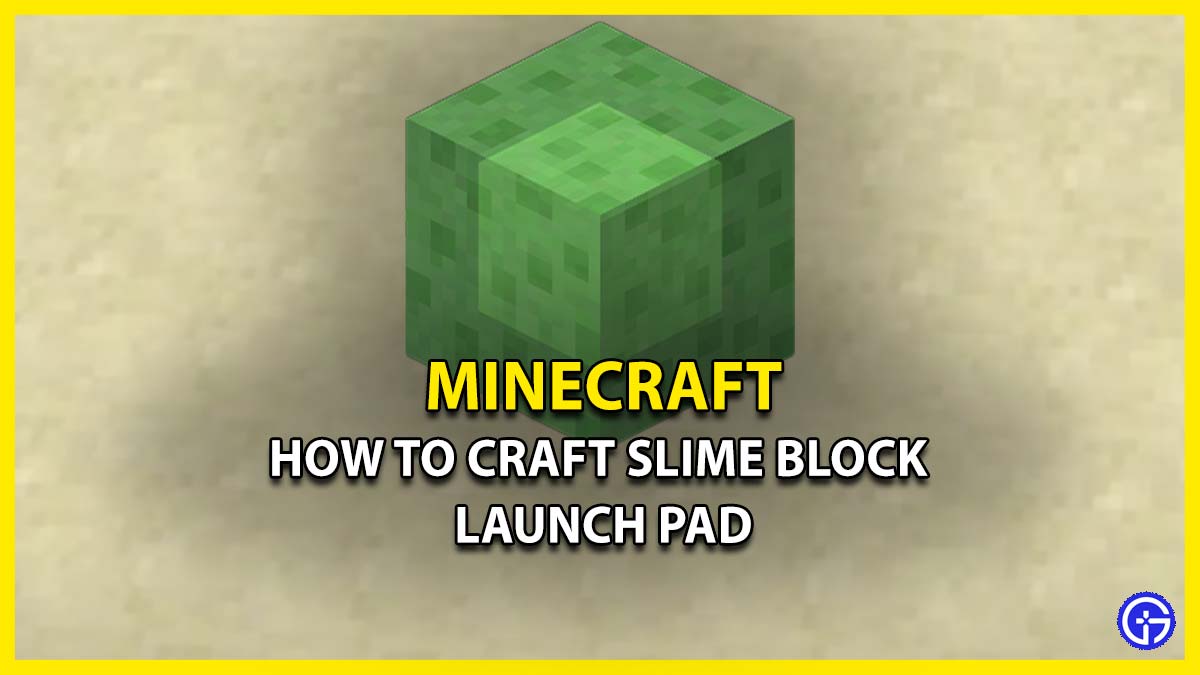 How To Craft Slime Block Launch Pad In Minecraft