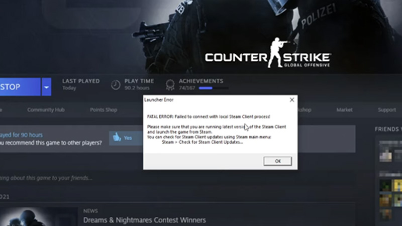 How to Fix Steam Launcher Fatal Error: Failed To Connect With Local Steam Client Process