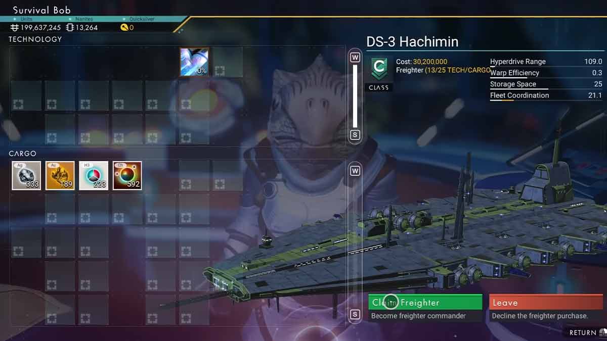 How to Get Freighter for Free in NMS