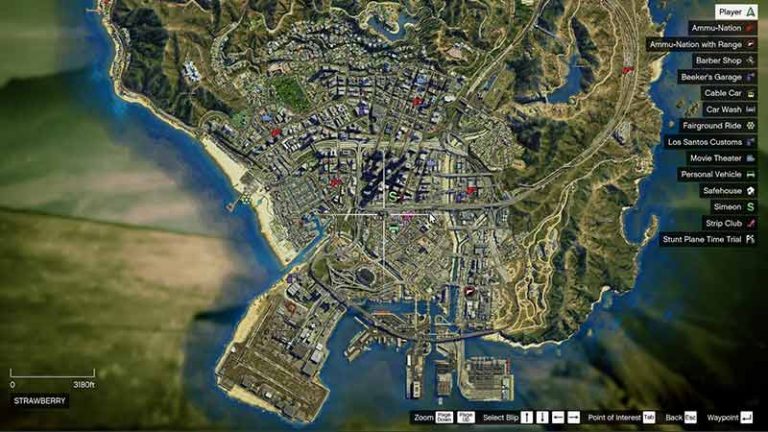 Gta 5 Satellite View Map With Colorful Blip Mod Installation 3454