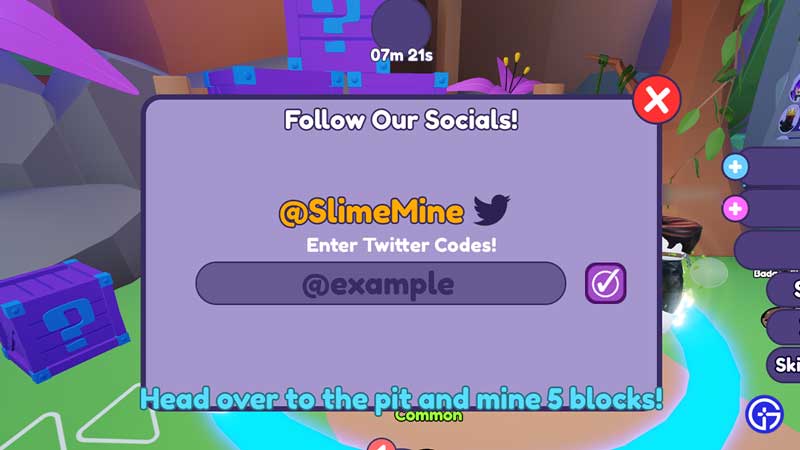 How to Redeem Slime Mine Codes