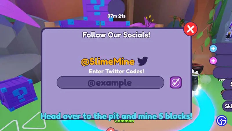 How to Redeem Slime Mine Codes