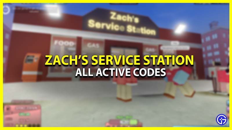 Zach's Service Station Codes