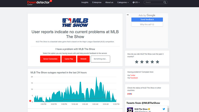 Check Server Status to fix MLB the Show 23 Network Issue