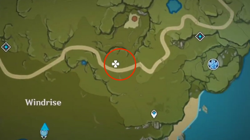 Chloris location on Genshin Impact map