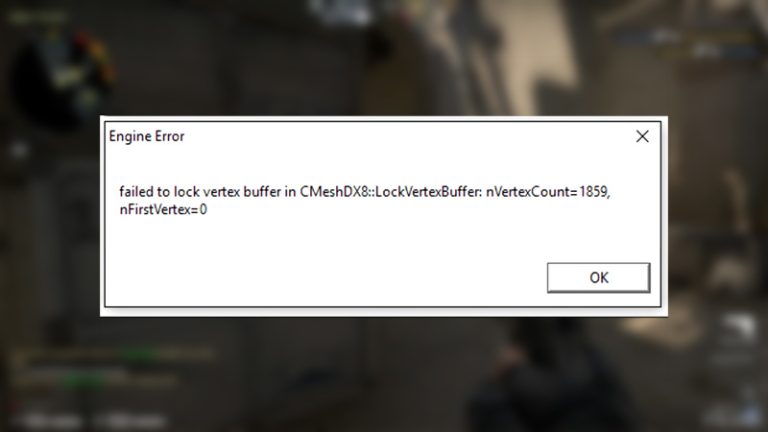 Failed to lock vertex buffer in cmeshdx8 lockvertexbuffer cs go что делать