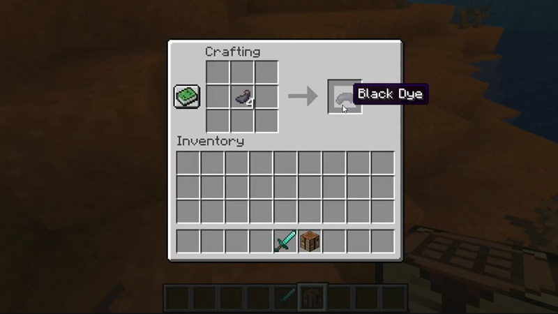 black dye minecraft