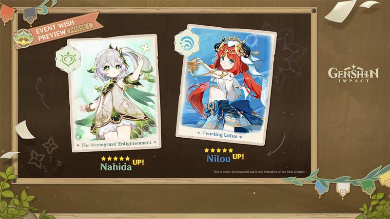 genshin impact 3-6 banner new characters and reruns