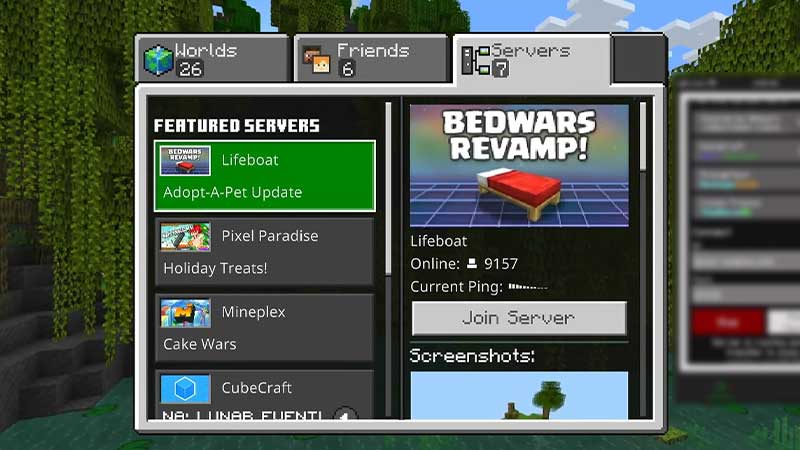 how to join bedwars server