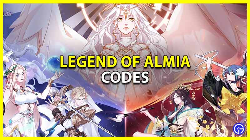 legend of almia codes