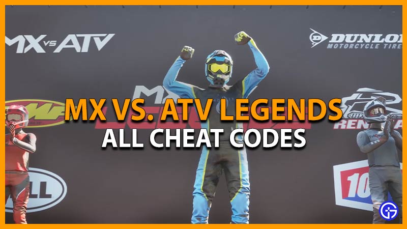 mx vs atv legends cheat codes