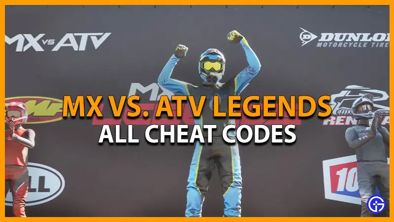 mx vs atv legends cheat codes