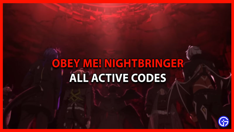 obey me nightbringer codes