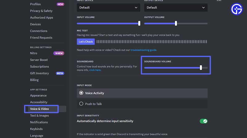 how to mute soundboard discord
