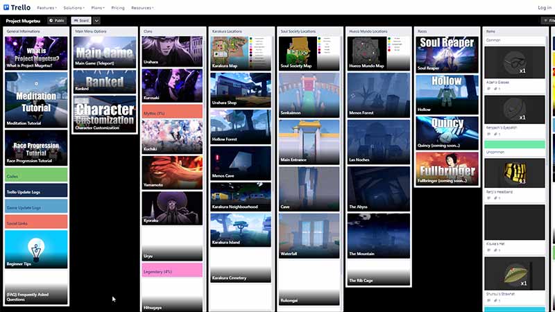 Project Mugetsu (PM) Trello Link & Discord Server - Pro Game Guides