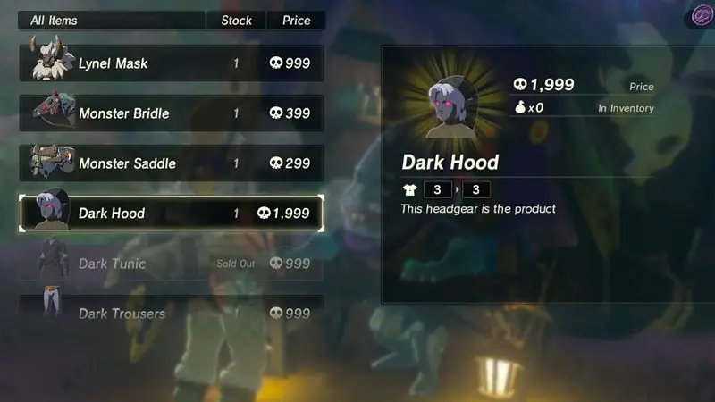 how to get dark link armor in zelda botw