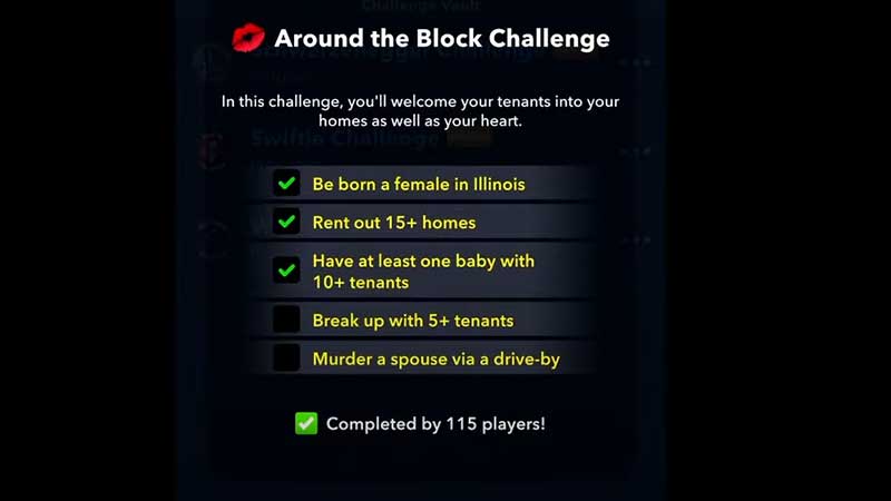 Around The Block Challenge Bitlife