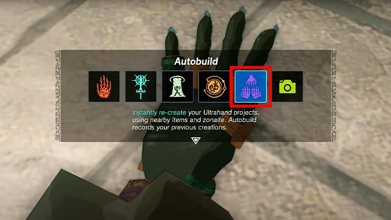 Zelda TOTK Autobuild ability hidden fourth ability
