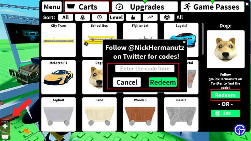 Create A Cart Ride Codes (December 2023) - Roblox