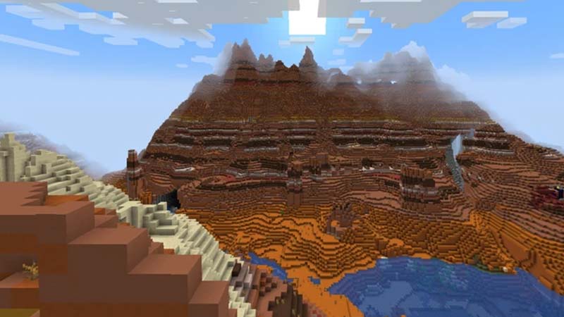 Eroded Badlands in Minecraft characteristics