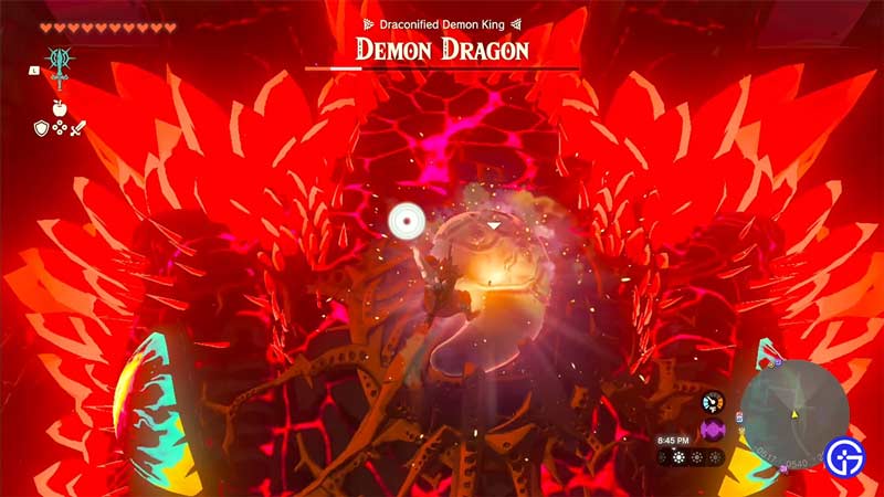 Finish Demon Dragon in Zelda TOTK