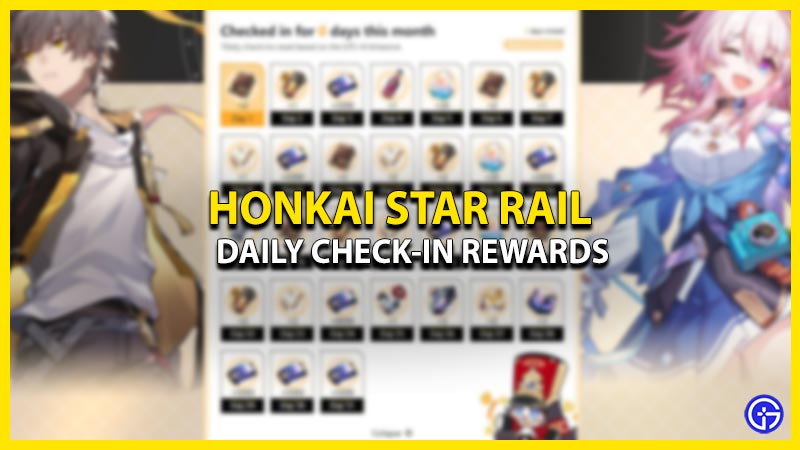 Daily check-in Honkai: Star Rail